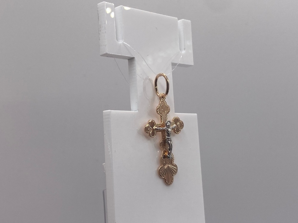 ПОДВЕСКА КРЕСТ без камня (Au 585)