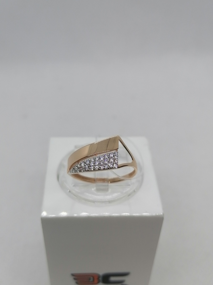 КОЛЬЦО С КАМНЯМИ (Au 585)