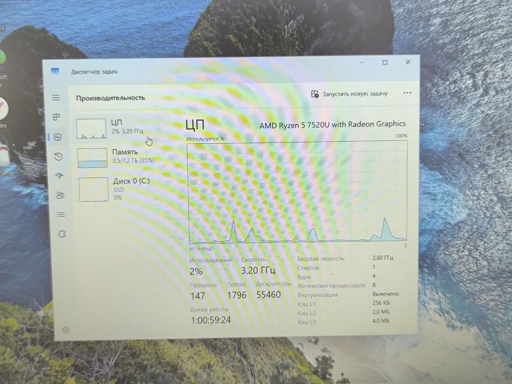 Ноутбук Acer Extensa 215; Ryzen 5 7520U, AMD Radeon (TM) Graphics, 8 Гб, 512 GB, Нет