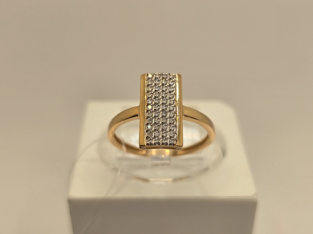 КОЛЬЦО С КАМНЯМИ (Au 585)