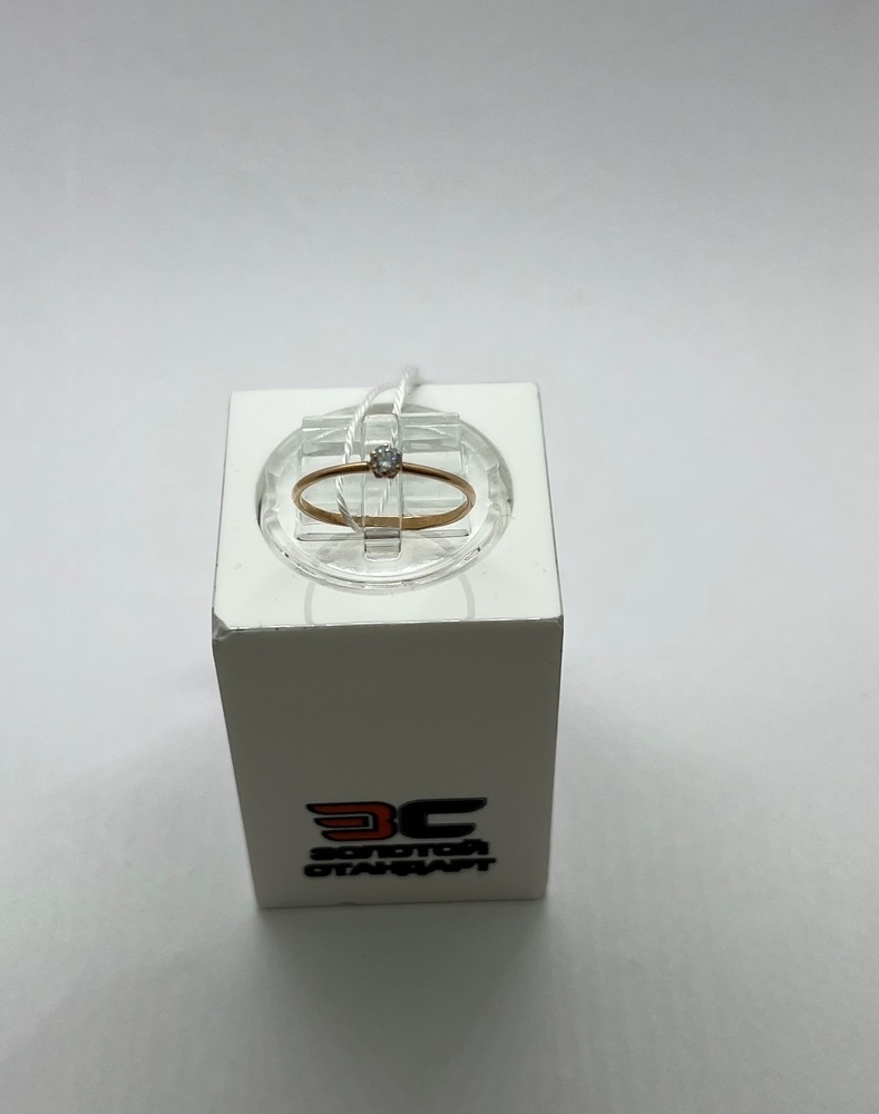 КОЛКМ375 КОЛЬЦО С КАМНЕМ (Au 375)