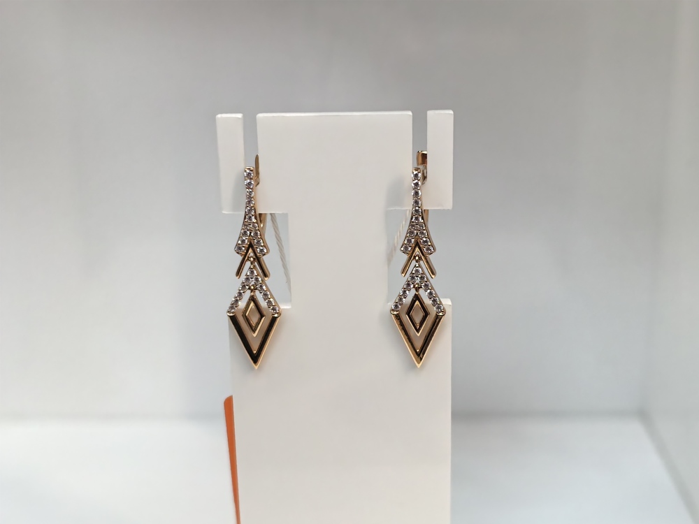 СЕРЬГИ С КАМНЯМИ (Au 585)