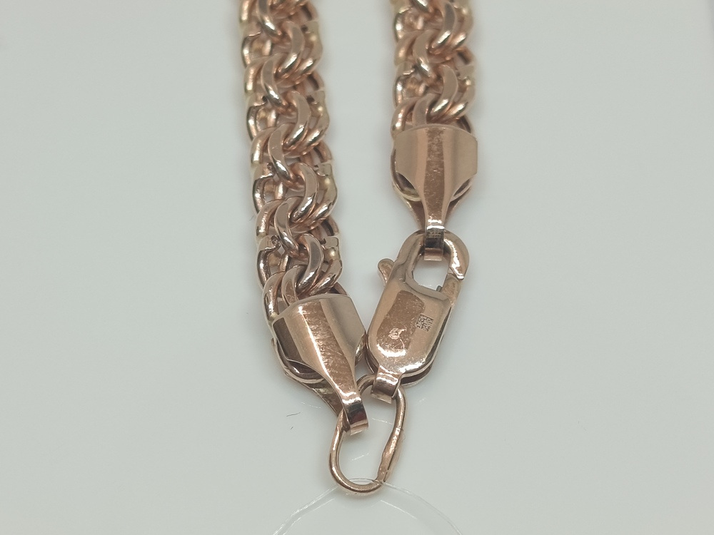 10090380150 ЦЕПЬ ПУСТОТЕЛАЯ Бисмарк (Au 585)