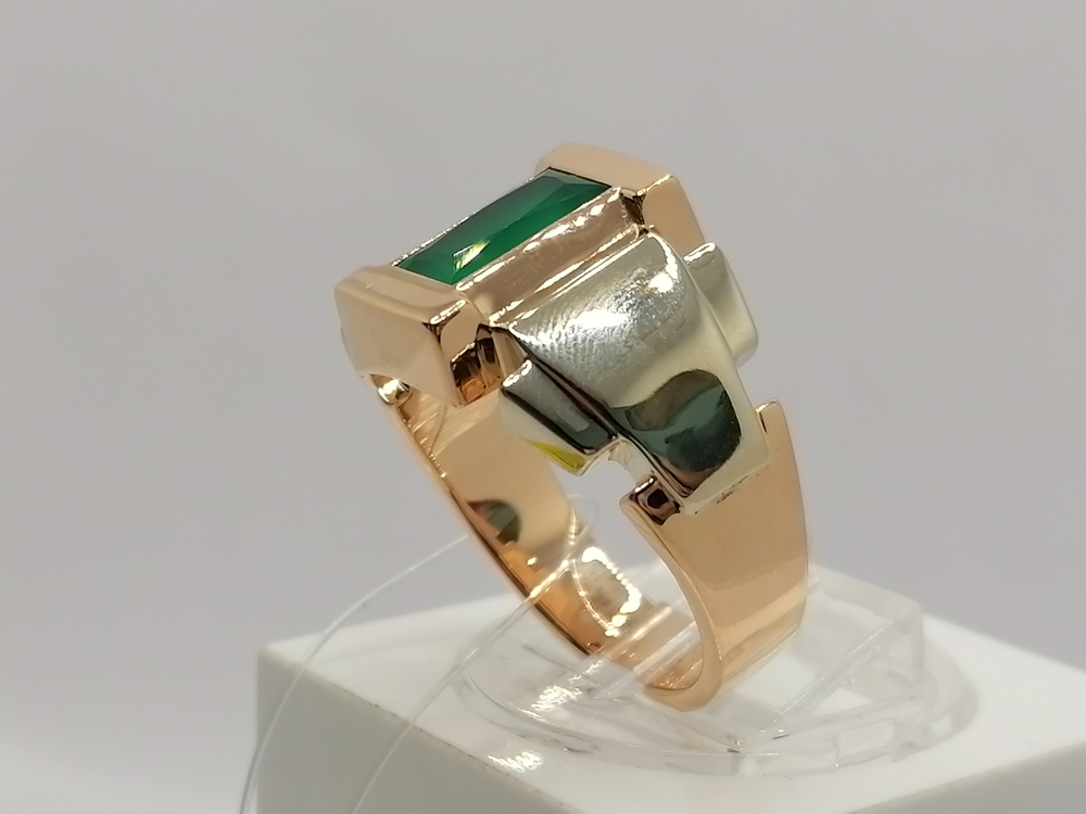 31-0312-О КОЛЬЦО ПЕЧАТКА с камнем (Au 585)