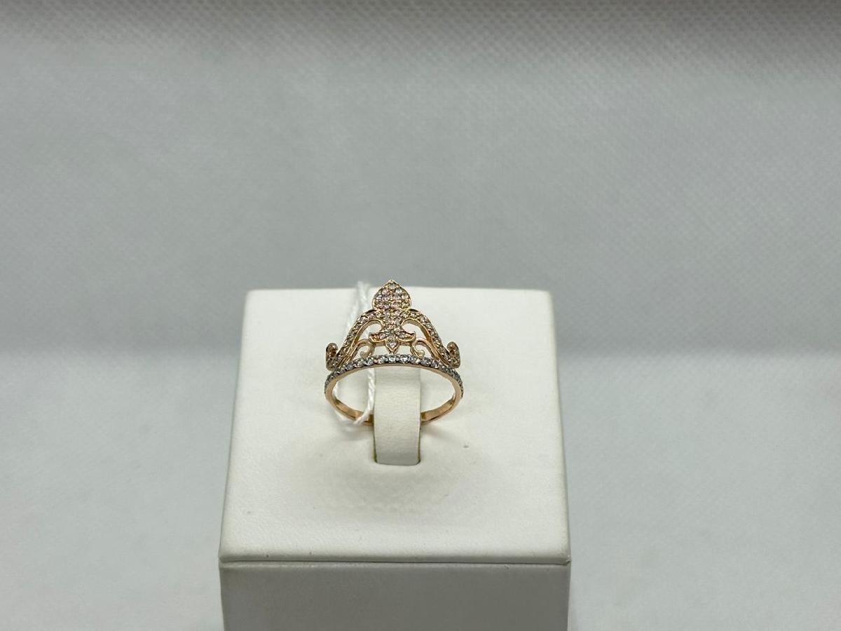 КОЛЬЦО С КАМНЯМИ (Au 585)