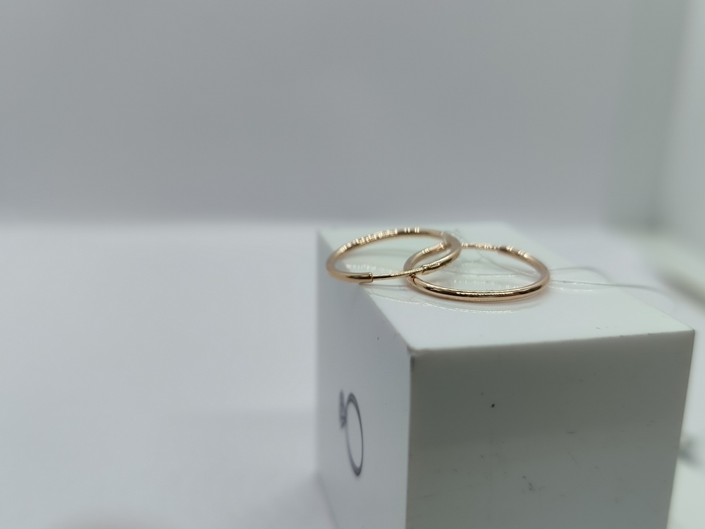 СЕРЬГИ КОНГО без камня (Au 585)