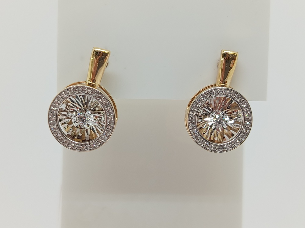 02-13-5478-31-00-1 СЕРЬГИ БРИЛЛИАНТ (Au 585)