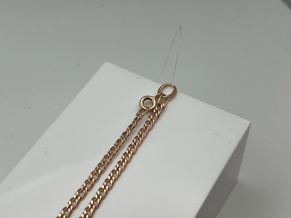 ЦЕПЬ ПУСТОТЕЛАЯ Ромб двойной (Au 585)