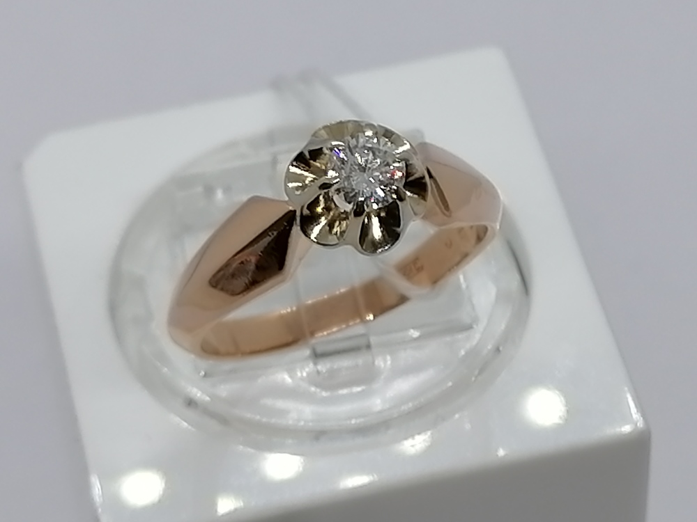 КОЛЬЦО БРИЛЛИАНТ Au 583