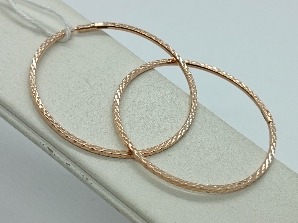 СКОН585 СЕРЬГИ КОНГО (Au 585)