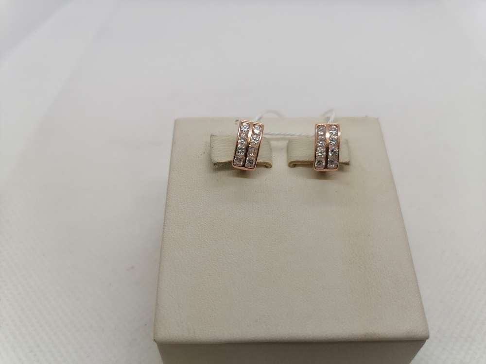 СКМИ585 СЕРЬГИ С КАМНЯМИ (Au 585)