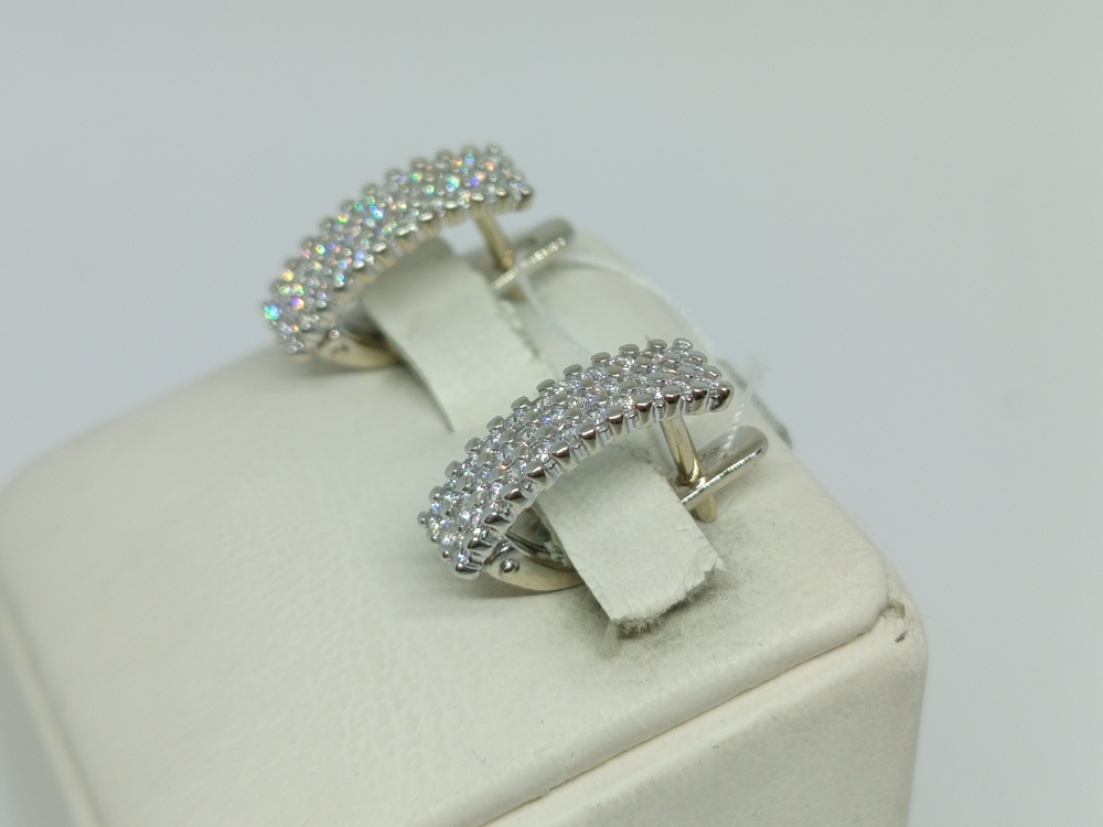 СЕРЬГИ С КАМНЯМИ (Au 585)