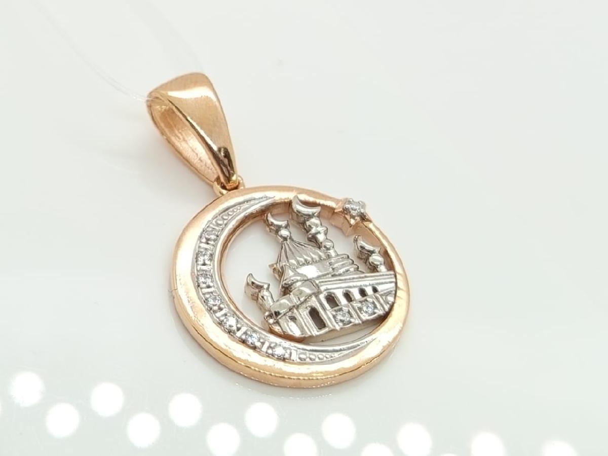 ПОДВЕСКА МЕЧЕТЬ с камнями (Au 585)