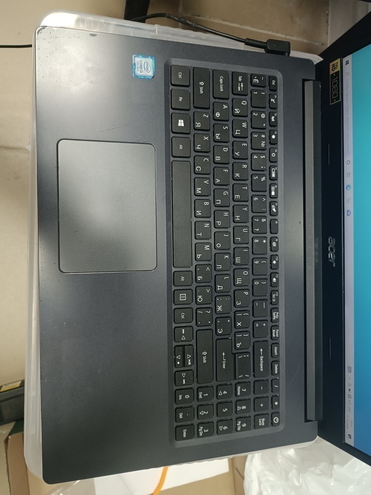 Ноутбук Acer A315-55KG; Core i3-7020U, GeForce MX130, 8 Гб, 256 Гб, Нет