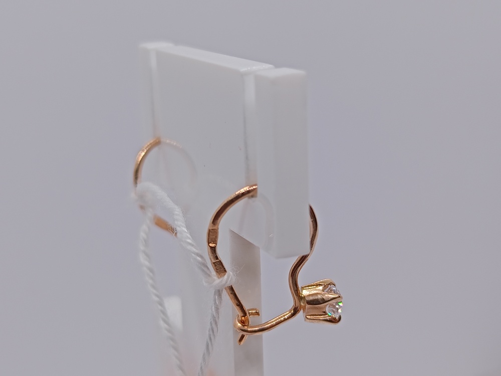 СЕРЬГИ С КАМНЕМ (Au 585)