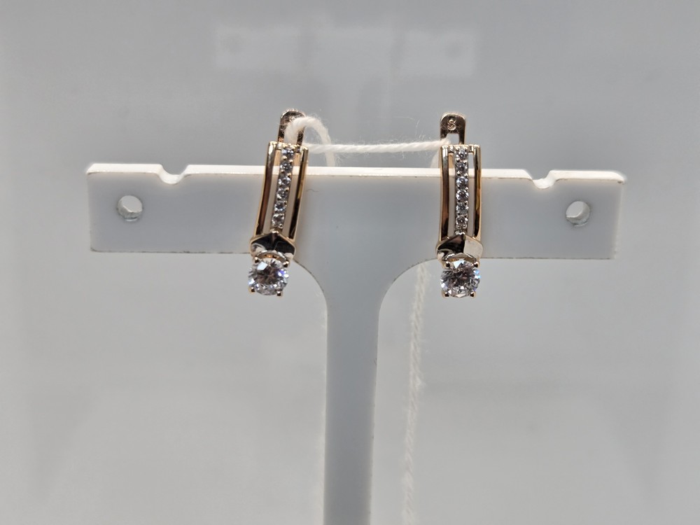 СЕРЬГИ С КАМНЯМИ (Au 585)