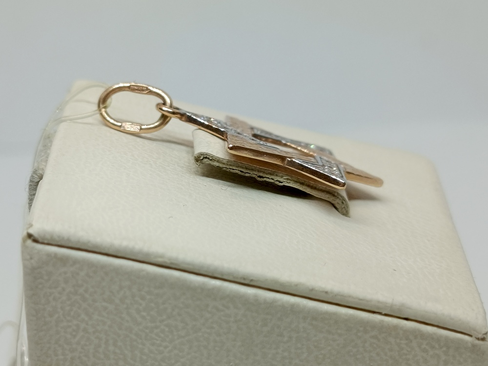 3334а ПОДВЕСКА ЗВЕЗДА ДАВИДА С КАМНЯМИ (Au 585) 3334а ПОДВЕСКА ЗВЕЗДА ДАВИДА С КАМНЯМИ (Au 585)