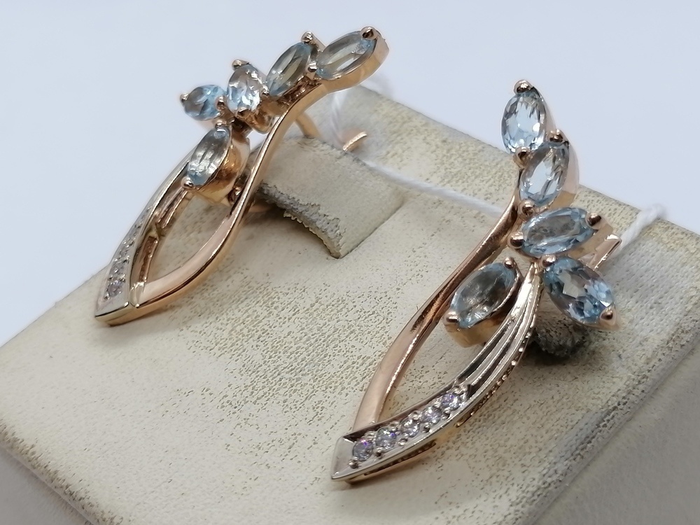 СКМИ585 СЕРЬГИ С КАМНЯМИ (Au 585) СКМИ585 СЕРЬГИ С КАМНЯМИ (Au 585)