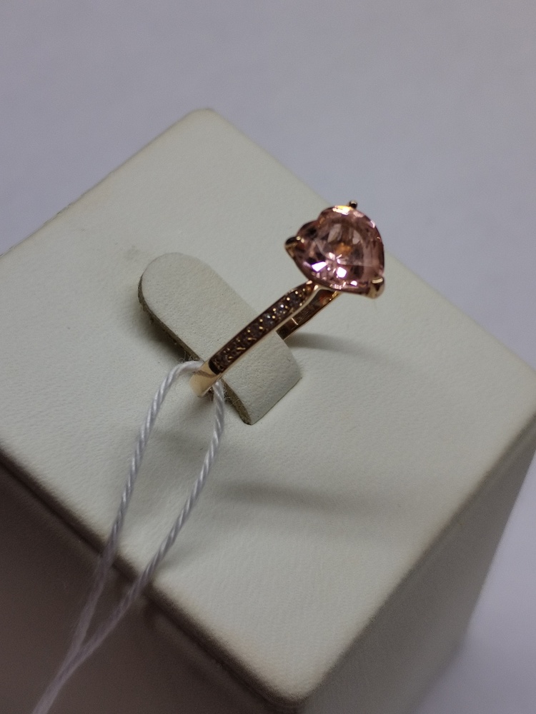 КОЛЬЦО С КАМНЯМИ (Au 585)