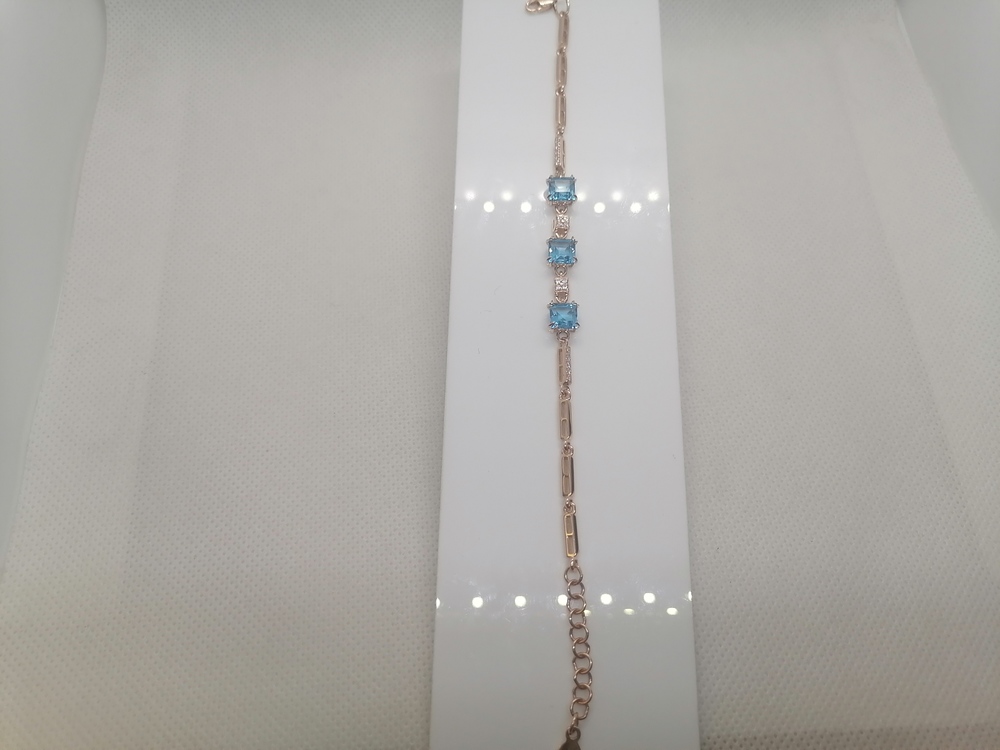 БРАСЛЕТ С КАМНЯМИ (Au 585)