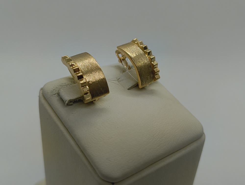 СЕРЬГИ БЕЗ КАМНЯ (Au 585)