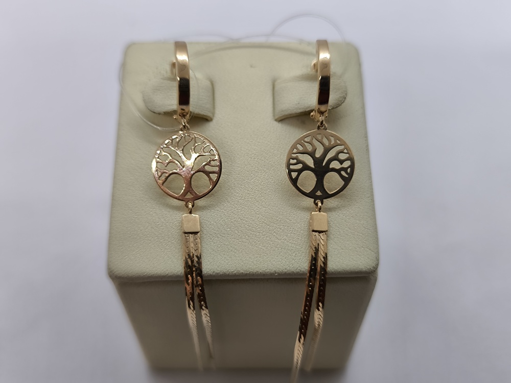 СЕРЬГИ БЕЗ КАМНЯ (Au 585)