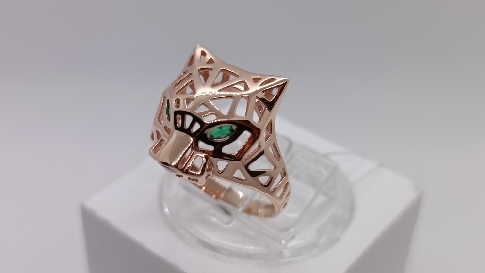 КОЛЬЦО С КАМНЯМИ (Au 585)