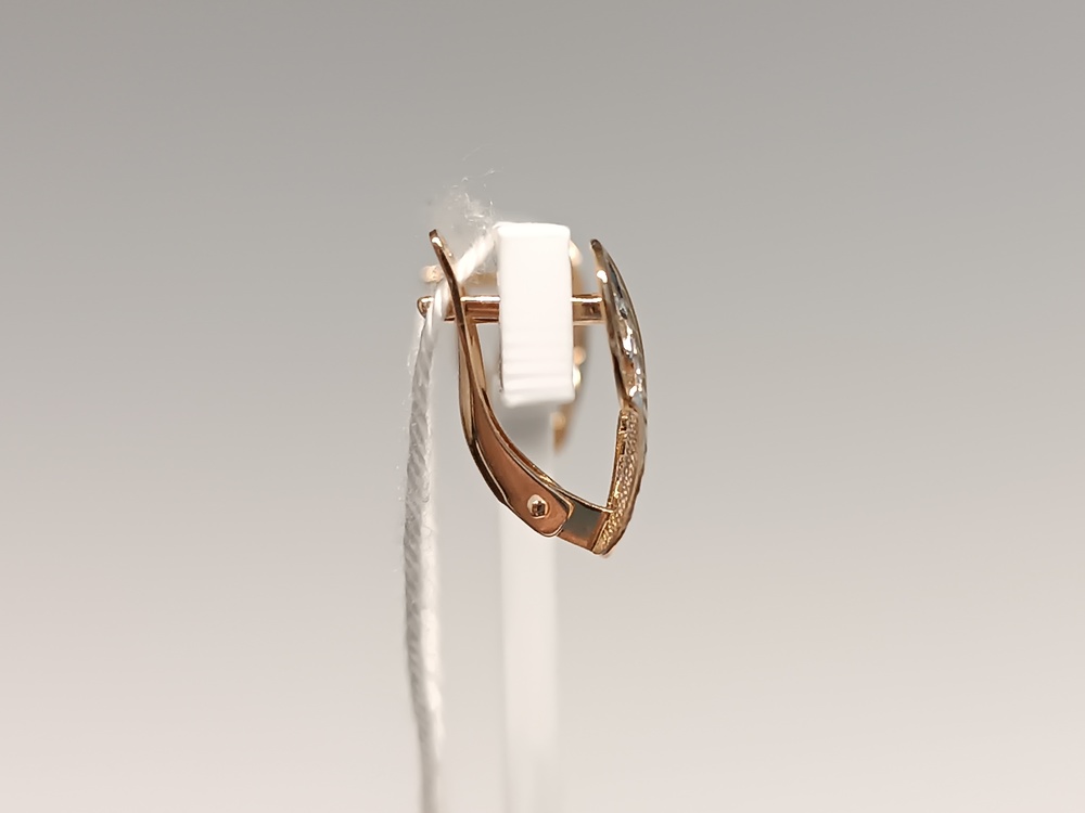 СБКМ585 СЕРЬГИ БЕЗ КАМНЯ (Au 585)