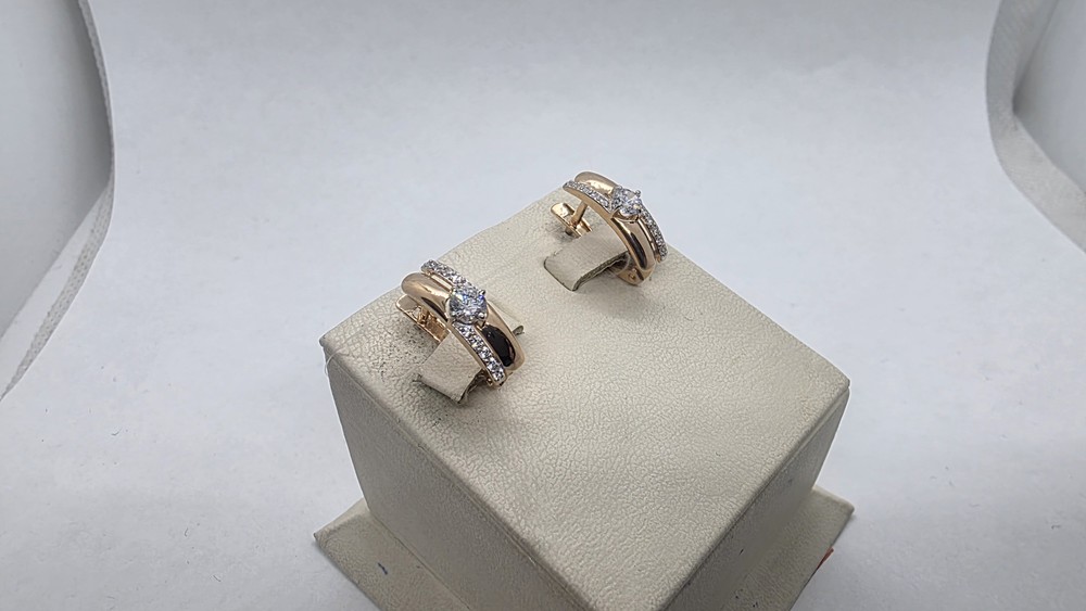 СЕРЬГИ С КАМНЯМИ (Au 585)