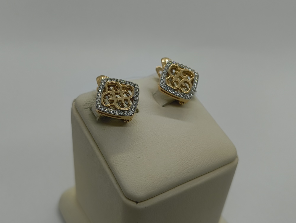 СЕРЬГИ С КАМНЯМИ (Au 585)