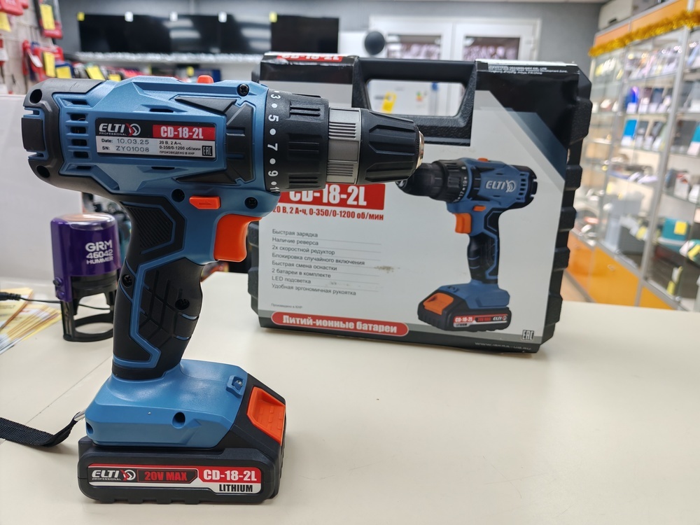 Шуруповерт ELTI CD-18-2L