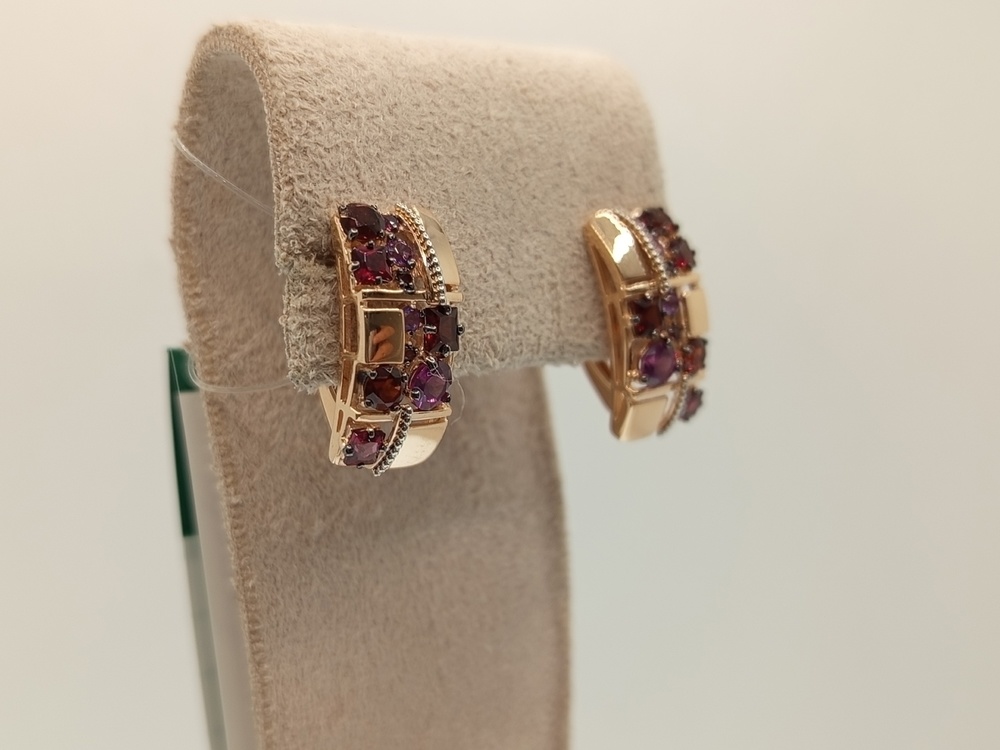 СЕРЬГИ С КАМНЯМИ (Au 585)