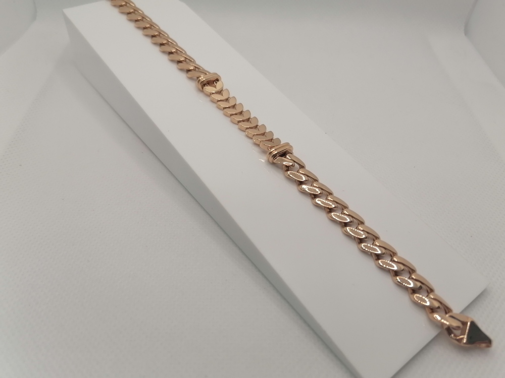 БРАСЛЕТ ПУСТОТЕЛЫЙ Фантазия (Au 585)