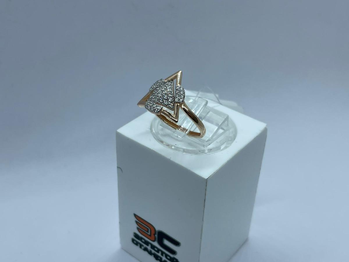 КОЛЬЦО С КАМНЯМИ (Au 585)