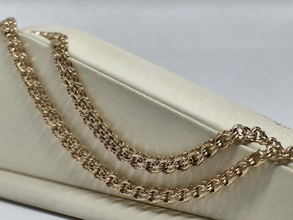 ЦЕПЬ ПУСТОТЕЛАЯ Бисмарк (Au 585)