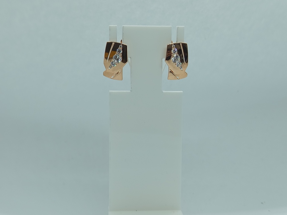 СКМИ585 СЕРЬГИ С КАМНЯМИ (Au 585)