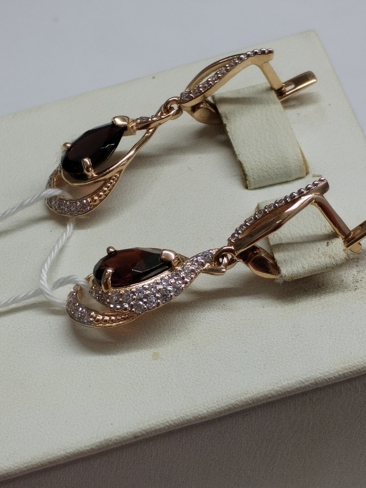 СЕРЬГИ С КАМНЯМИ (Au 585)