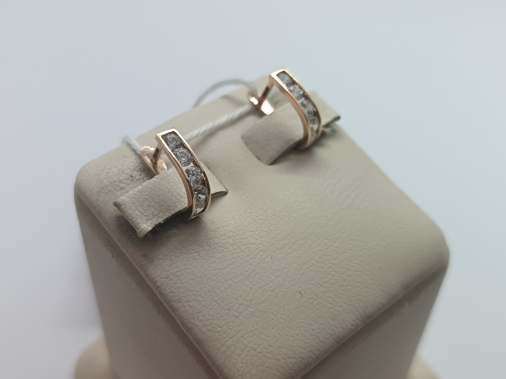 СКМИ585 СЕРЬГИ С КАМНЯМИ (Au 585)