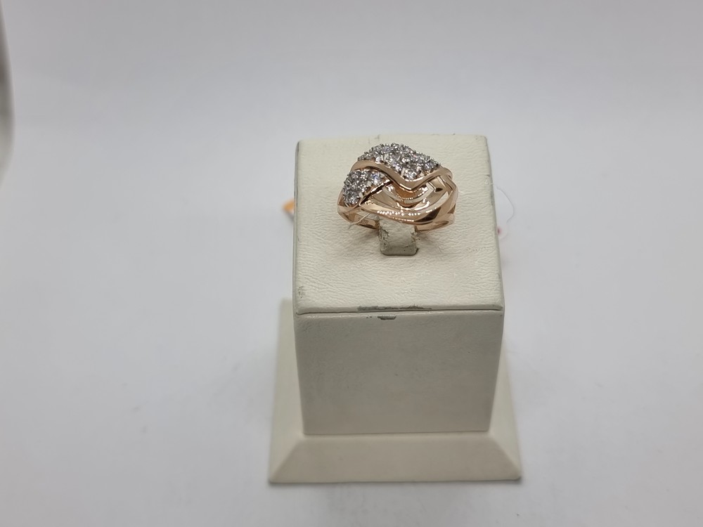 КОЛЬЦО С КАМНЯМИ (Au 585)