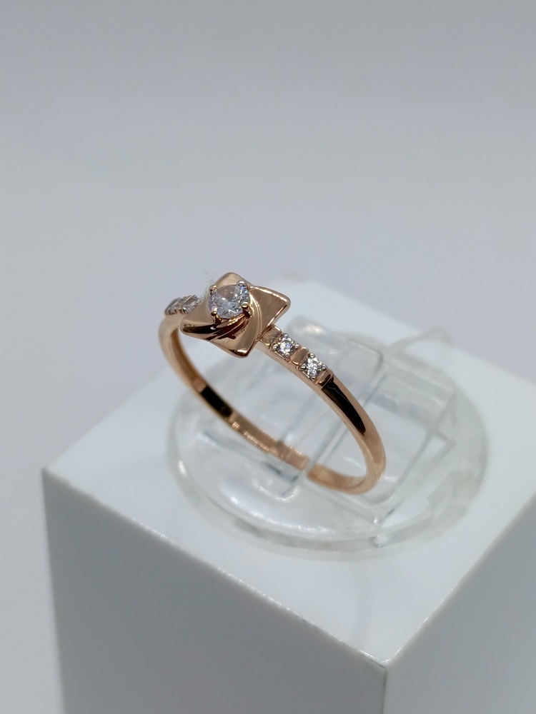 КОЛЬЦО С КАМНЯМИ (Au 585)