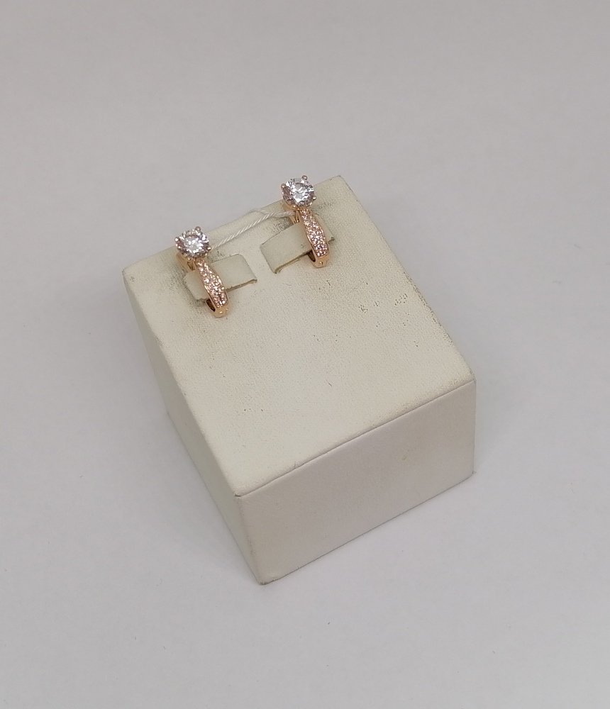 СКМИ585 СЕРЬГИ С КАМНЯМИ (Au 585)