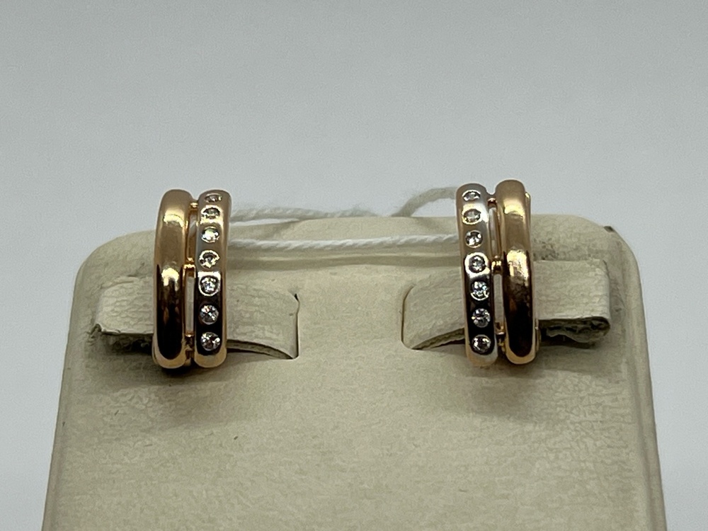 СКМИ585 СЕРЬГИ С КАМНЯМИ (Au 585)