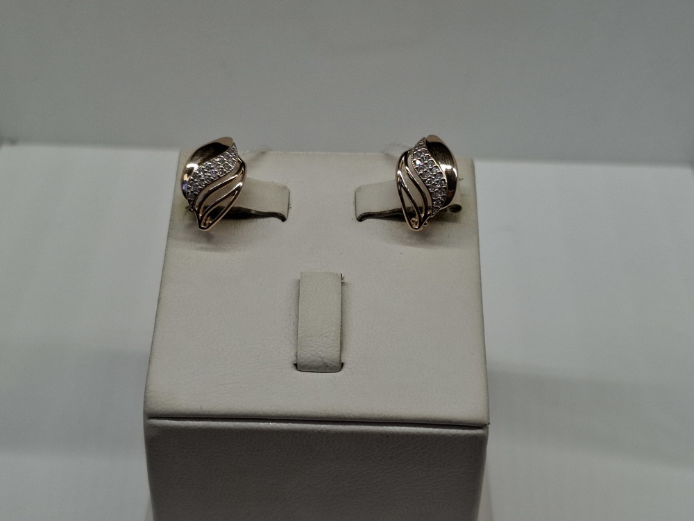 СКМИ585 СЕРЬГИ С КАМНЯМИ (Au 585)