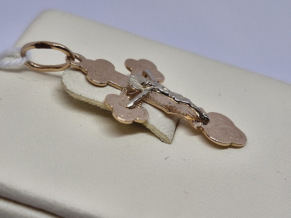 ПОДКБК585 ПОДВЕСКА КРЕСТ БЕЗ КАМНЯ (Au 585) ПОДКБК585 ПОДВЕСКА КРЕСТ БЕЗ КАМНЯ (Au 585)