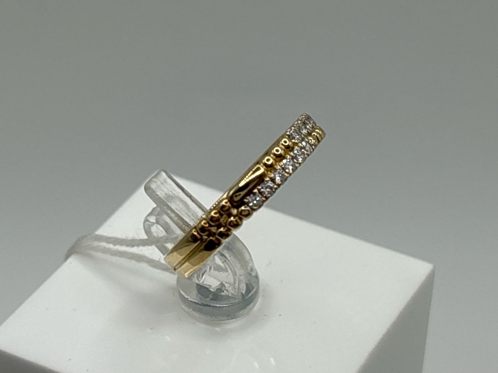 КОЛКМИ585 КОЛЬЦО С КАМНЯМИ (Au 585)