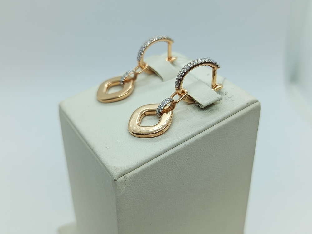 СЕРЬГИ С КАМНЯМИ (Au 585)