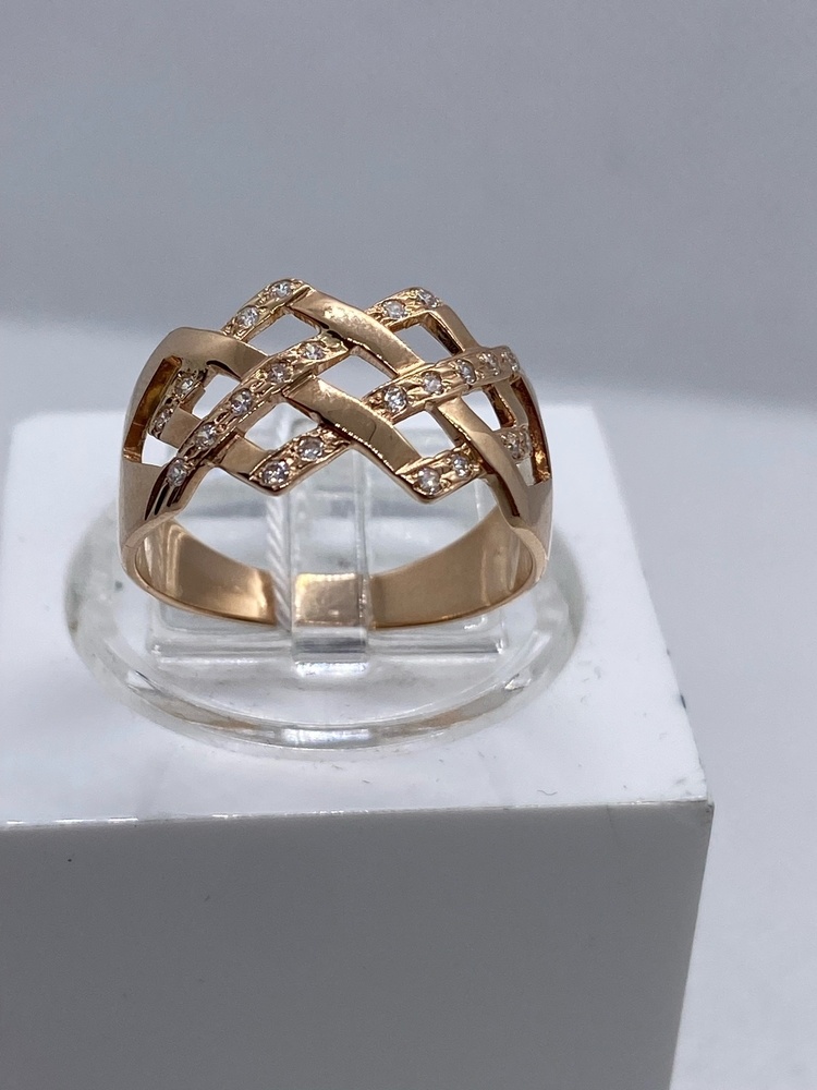 КОЛКМИ585 КОЛЬЦО С КАМНЯМИ (Au 585)