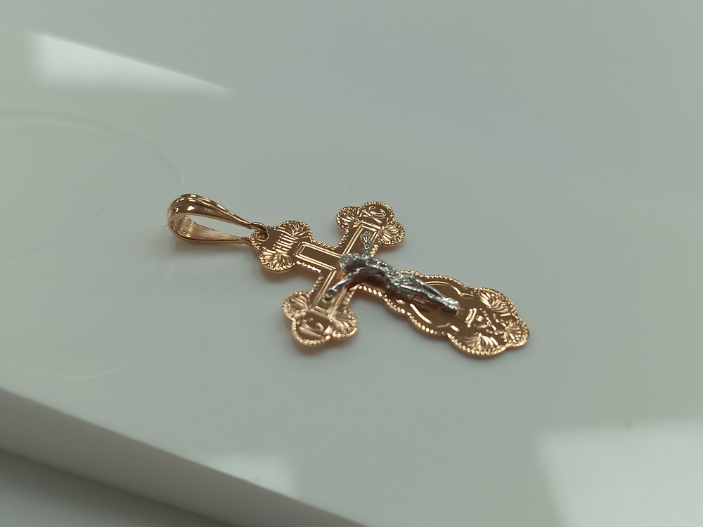 ПОДВЕСКА КРЕСТ без камня (Au 585)