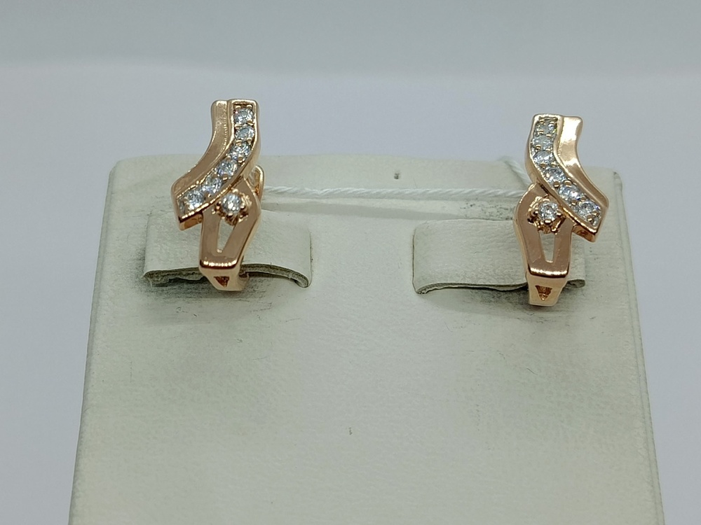 СКМИ585 СЕРЬГИ С КАМНЯМИ (Au 585)
