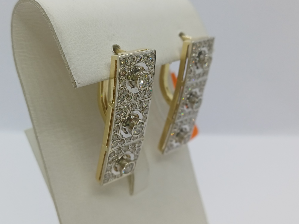 СЕРЬГИ БРИЛЛИАНТ Au 500